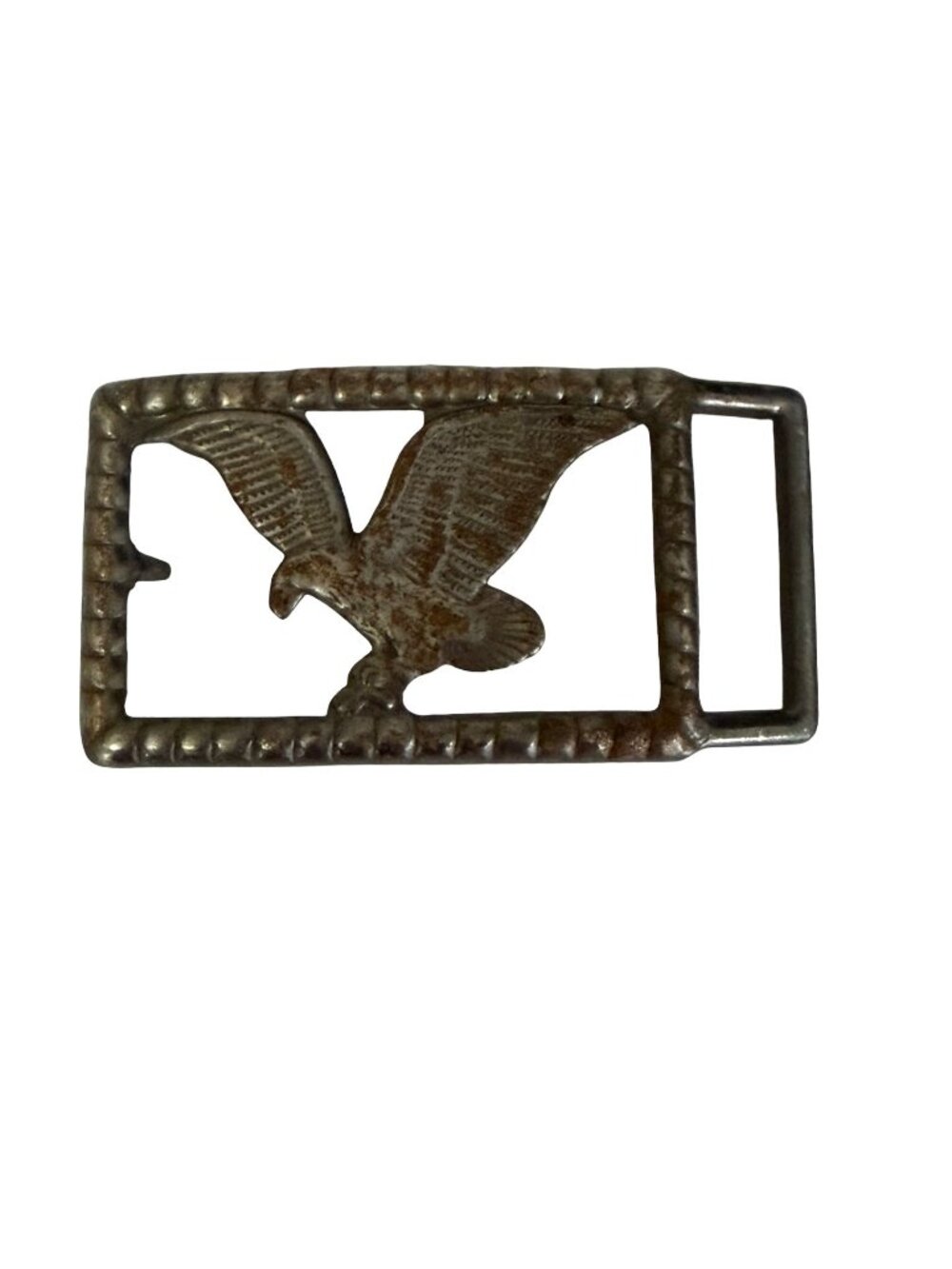 Vintage Eagle Belt Buckle Rustic Metal Americana Western Accessory
